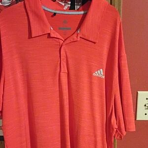 Adidas Bright Red Polo Shirt